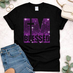 I’m Blessed Pink Rhinestone Shirt | Faith Tee | Boutique Statement Top ✨
